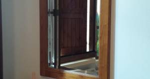 Specchio in legno su misura 2